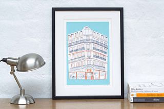 downtown paris screen print by jessica hogarth designs