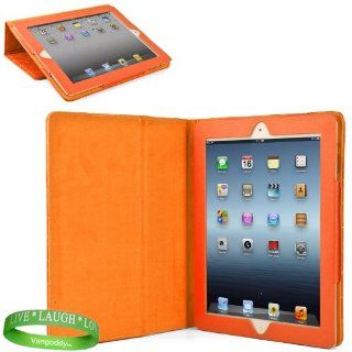 Orange Padded iPad Skin Cover Case Stand with Screen Flap and Sleep Function for all Models of The New Apple iPad ( 3rd Generation, wifi , + AT&T 4G , 16 GB , 32GB , 64 GB, MC707LL/A , MD328LL/A , MC705LL/A , MC706LL/A�, MD329LL/A , MD368LL/A , MC756LL
