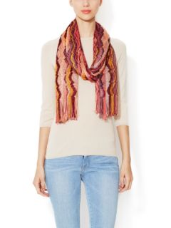 Vertical Wave Knit Scarf 72" x 33" by Missoni