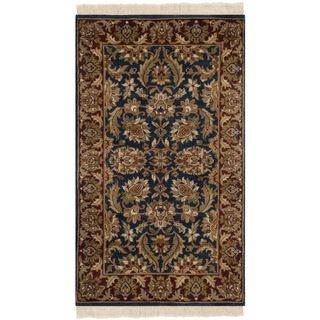 Safavieh Hand knotted Dynasty Navy/ Red Wool Rug (3 X 5)