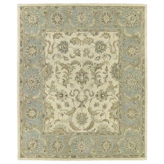 Hand tufted Joaquin Beige Kashan Wool Rug (4 X 6)