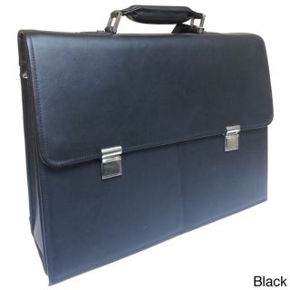 Jourdan Flap Over Leather Briefcase