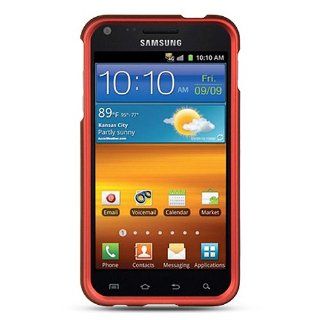 Red Hard Cover Case for Samsung Galaxy S2 S II Sprint Boost Virgin SPH D710 Epic Touch 4G P 33 Cell Phones & Accessories