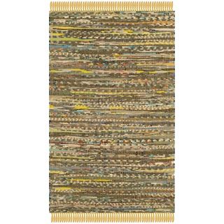 Safavieh Hand woven Rag Rug Yellow Cotton Rug (2 X 3)