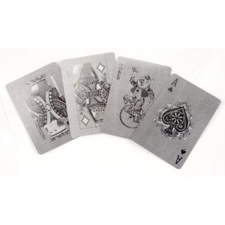 Kikkerland Silver Playing Cards GG47
