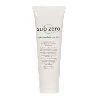 Sub Zero Pain Relief Gel With Cats Claw 4 ounce Tube
