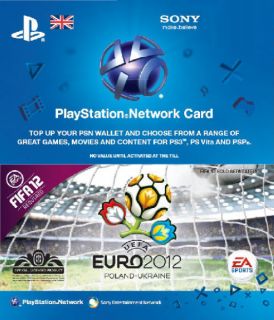 Playstation Network Card UEFA Euro 2012      Games Accessories