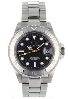 Seapro 2AP1A1138  Watches,Mens Black Dial Silver Stainless Steel, Casual Seapro Automatic Watches