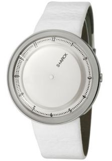 Philippe Starck PH5039  Watches,Womens White Dial White Leather, Casual Philippe Starck Quartz Watches