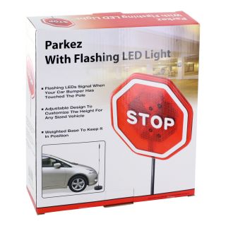 Park EZ Flashing Red Led Light Garage Parking Stop Sign