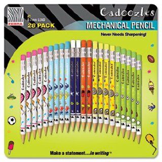 Cadoozles Mechanical Pencil, Assorted Barrels, 0.7 mm, 28 per Pack 