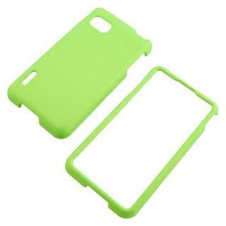 Cool Green Rubberized Protector Case for LG LS720 Cell Phones & Accessories