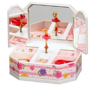 Mele Musical Childs Jewelry Box with Dancing Ballerina —