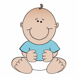 Happy baby cartoon cut out