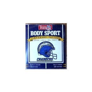 San Diego Chargers Temporary Tattoos, Package of 5 with 5 Large and 5 Small Tatoos. Sports & Outdoors