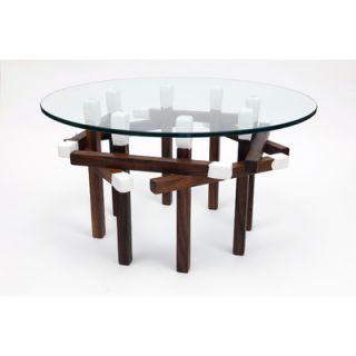 ARTLESS Octagonal Matchstick Table A MS O W Finish Solid Walnut dipped in White
