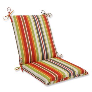 Pillow Perfect Outdoor Roxen Stripe Citrus Squared Corners Chair Cushion