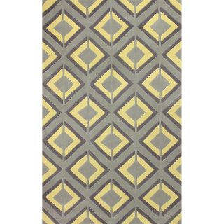 Nuloom Hand tufted Lucile Trellis Yellow Rug (7 6 X 9 6)