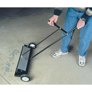 Master Magnetics Magnetic Sweeper with Release — 24in.W, Model# MFSM24RX  Magnets