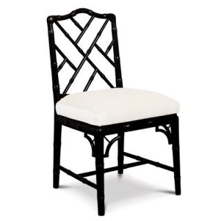 Jonathan Adler Chippendale Side Chair 996 Frame / Fabric Black / White