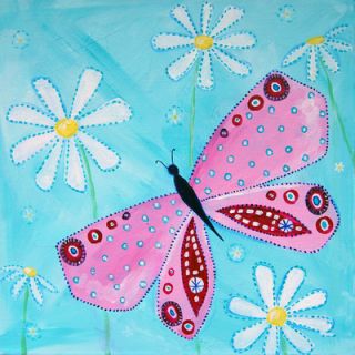 CiCi Art Factory Patchwork Butterfly Garden Paper Print by Liz Clay PT05