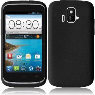 HRW Silicone Skin Case compatible with ZTE Z740 Sonata/Radiant ,Black Cell Phones & Accessories