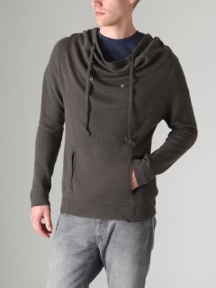 Cashmere Cowl Neck Hoodie by SOH NY