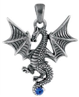 New Blue Tatsu Dragon Pendant Collectible Accessory Serpent Necklace Summit Jewelry