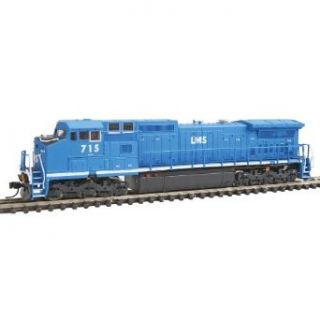 Atlas Master&#8482 N Scale Diesel GE Dash 8 40CW   Standard DC Locomotive Management Services LMS #715 (blue) Toys & Games