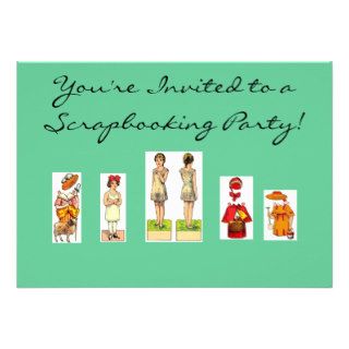 Scrapbooking Party Invitations