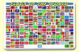 Painless Learning Flags of The World Placemat   World Flags Place Mat