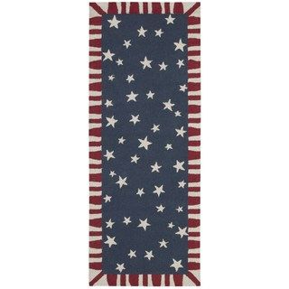 Nourison Country Heritage Navy Rug (23 X 11)