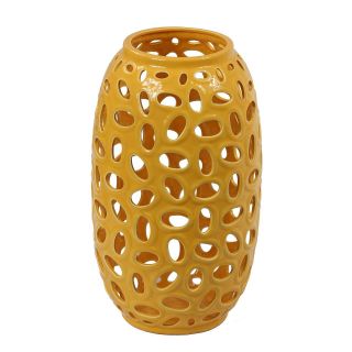 Privilege Large Canary Yellow Ceramic Vase