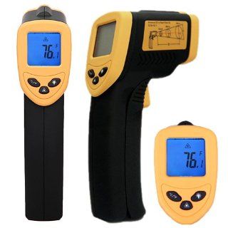 HDE High Accuracy Non Contact Infrared IR Temperature Range  26 F to +716 F Gun w/ Laser Sight   Temperature Sensors  