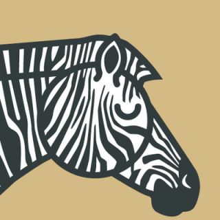 ModTots Animals Zebra Painting ZEBRAPAINTING