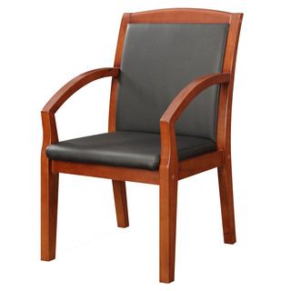 Bently Cognac Frame Slant Arm Guest Chair