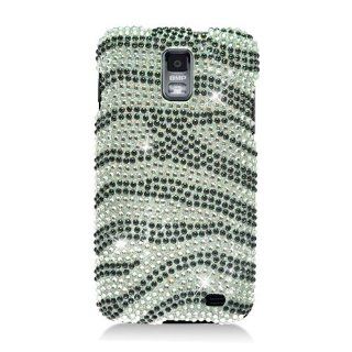 For Samsung Galaxy S Ii Skyrocket S2 I727 Accessory   Zebra Bling Hard Case Protector Cover + Free Lf Stylus Pen Cell Phones & Accessories