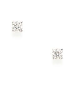 0.40 Total Ct. Diamond & White Gold Stud Earrings by Nephora