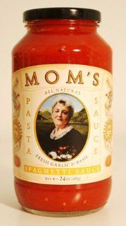 Mom's Garlic & Basil Spaghetti Sauce  Tomato And Marinara Sauces  Grocery & Gourmet Food