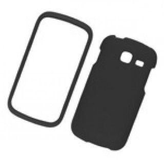 Samsung Sch r730 Transfix Rubberized Snap On Cover, Black Cell Phones & Accessories