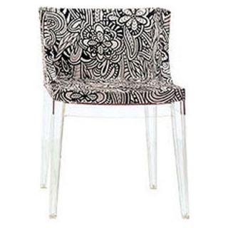 Kartell Mademoiselle Chair 489X Frame Finish Transparent, Fabric Cartagena 