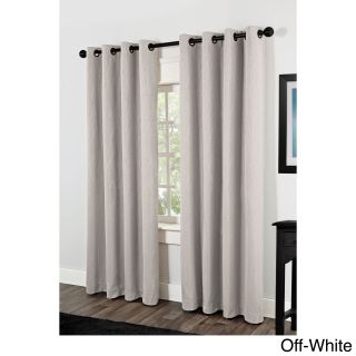 Amalgamated Textiles Inc. Crete Thermal Insulated Grommet Top 84 Inch Curtain Panel Pair Off White Size 54 x 84