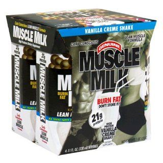 CytoSport Muscle Milk Ready to Drink Shake, Vanilla Creme, 11 Ounce Boxes in 4 Count Packages (Pack of 6) Health & Personal Care