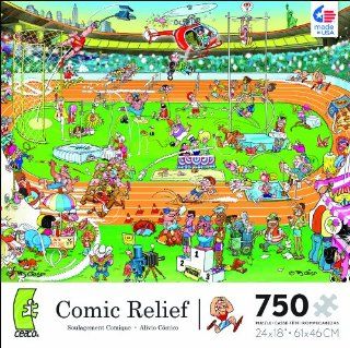 Comic Relief Olympics 750 Piece Jigsaw Puzzle Toys & Games