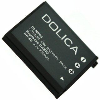 Dolica DI NP60 720mAh Casio Battery  Digital Camera Battery Chargers  Camera & Photo