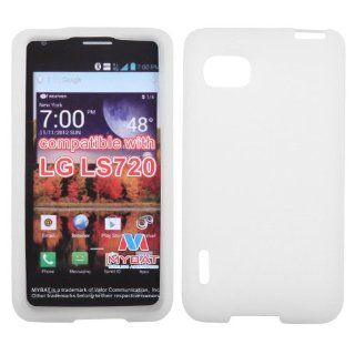 MYBAT Solid Skin Cover (White) for LG LS720 Cell Phones & Accessories