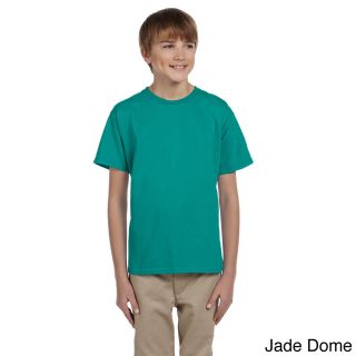 Gildan Gildan Youth Ultra Cotton 6 ounce T shirt Green Size L (14 16)