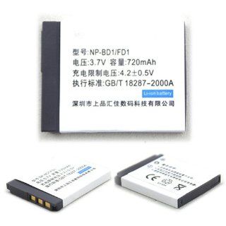 3.7V 720mAh Rechargeable Li ion Battery for SONY NP BD1 FD1 Electronics
