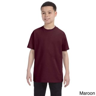 Jerzees Youth Boys Heavyweight Blend T shirt Brown Size L (14 16)