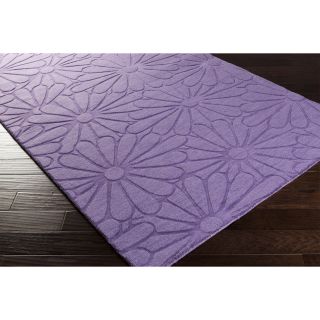 Hand Loomed Keizer Casual Solid Tone on tone Floral Wool Area Rug (2 X 3)